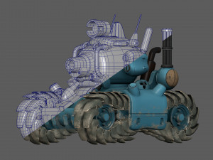 Metal Slug SV 001 Low-poly 3D Model