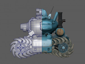 Metal Slug SV 001 Low-poly 3D Model