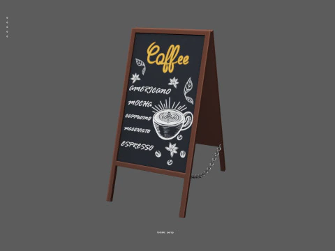3D Coffee Equipment Anime Style Collection Low-poly 3D Model