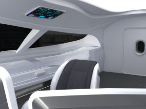 3D Future high -speed train cockpit model Modèle 3D