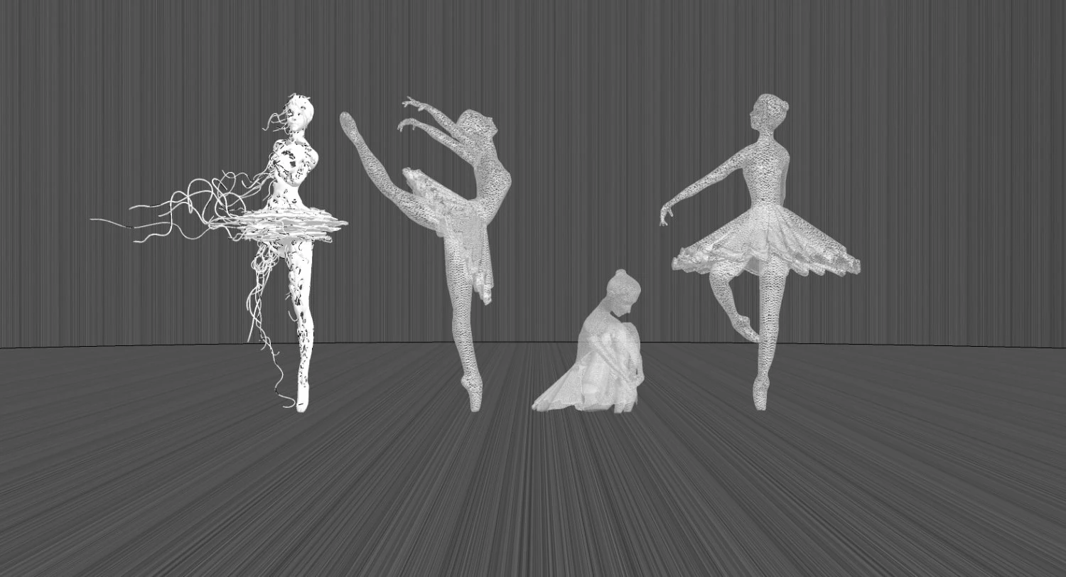 Dancing Statues 3D Model .c4d .max .obj .3ds .fbx .stl .blend 