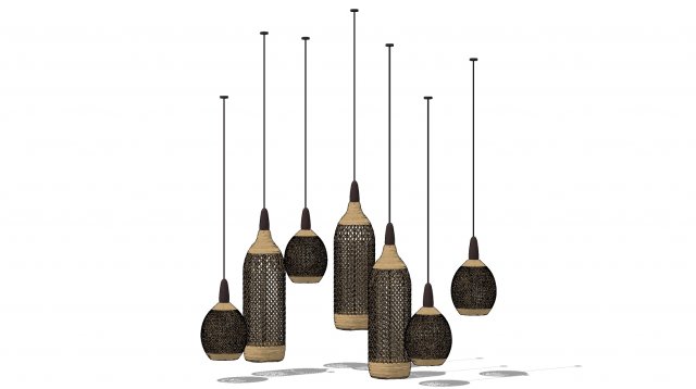 Tropical lanterns 2 Modelo 3D .c4d .max .obj .3ds .fbx .stl .blend 