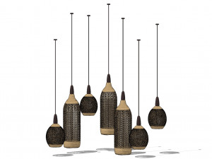 Tropical lanterns 2 3D Модель