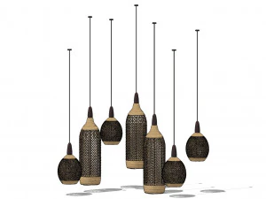 Тропічні ліхтарики 2 3D Модель