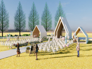 Wedding scene Modèle 3D