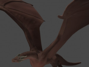 Realistic Dragon Model 3D 模型
