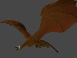 Realistic Dragon Model Modelo 3D