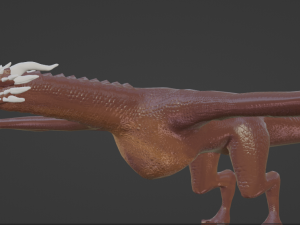 Realistic Dragon Model Modelo 3D