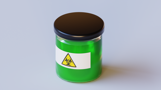Acid Jar 3D Model .c4d .max .obj .3ds .fbx .stl .blend 