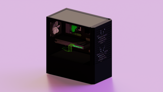 Modern computer Model 3D .c4d .max .obj .3ds .fbx .stl .blend