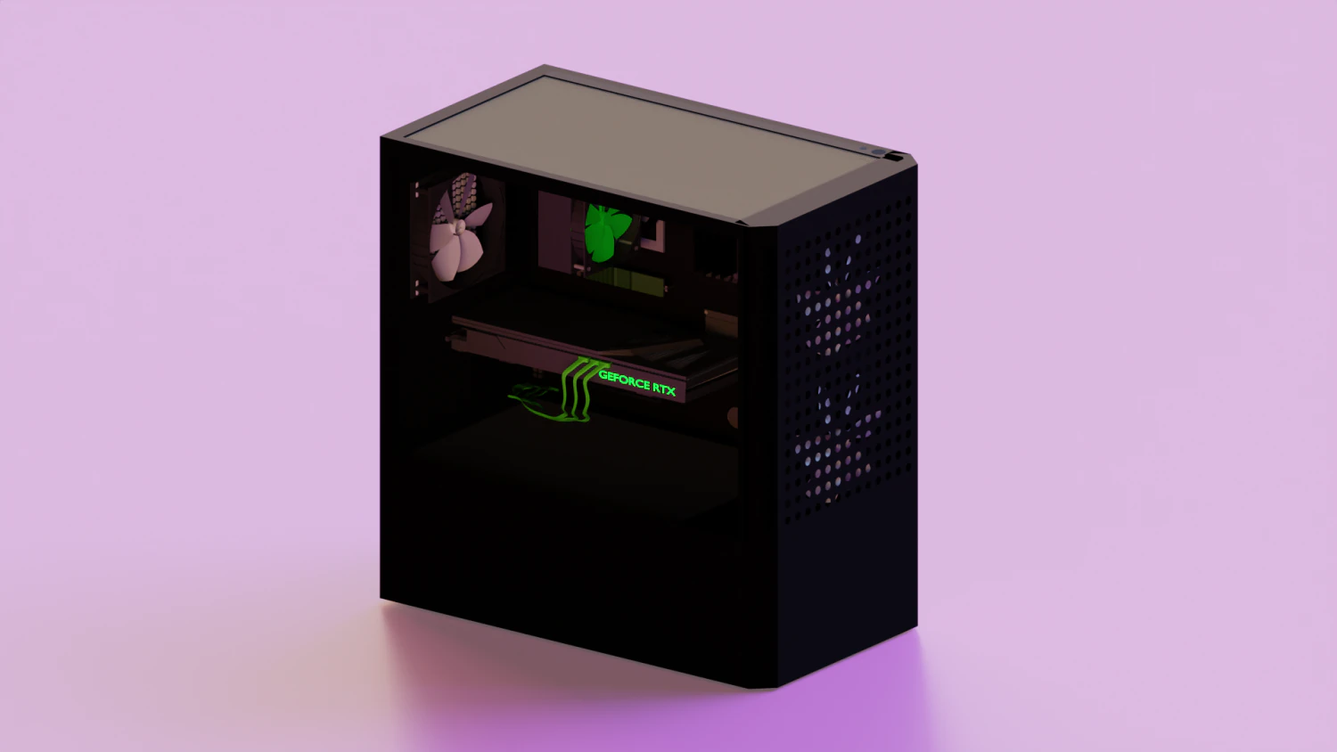 Modern computer 3D Model .c4d .max .obj .3ds .fbx .stl .blend 