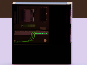 Modern computer Model 3D