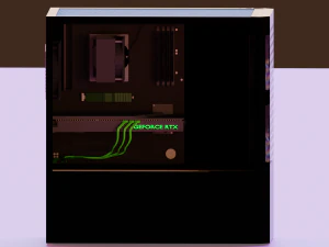 Modern computer 3D Model