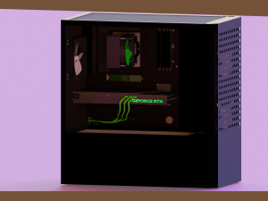 Modern computer Model 3D