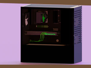 Modern computer 3D Model