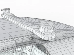 Volkswagen Sedric HQ interior 3D Model
