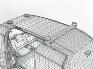 Volkswagen Sedric HQ interior 3D Model