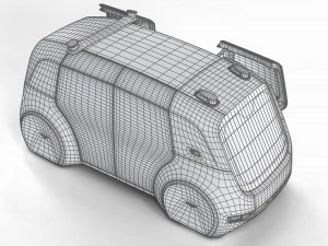 Volkswagen Sedric HQ interior 3D Model