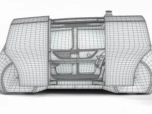 Volkswagen Sedric HQ interior 3D Model