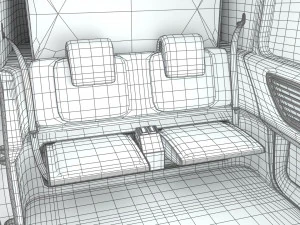 Volkswagen Sedric HQ interior 3D Model