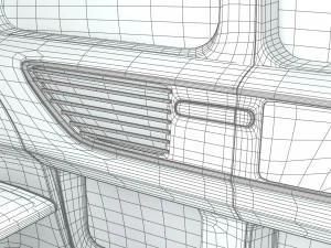 Volkswagen Sedric HQ interior 3D Model