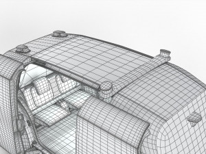 Volkswagen Sedric HQ interior 3D Модель