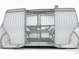 Volkswagen Sedric HQ interior 3D Модель