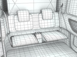 Volkswagen Sedric HQ interior 3D 모델