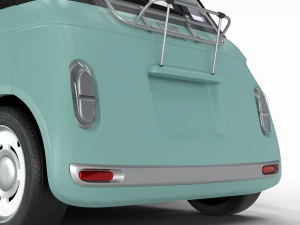 Fiat Topolino 2024 HQ interior 3D Model