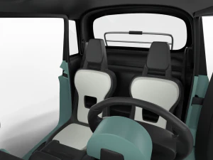 Fiat Topolino 2024 HQ interior 3D Model