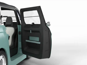 Fiat Topolino 2024 HQ interior 3D Model