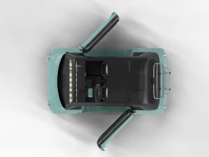 Fiat Topolino 2024 HQ interior 3D Model