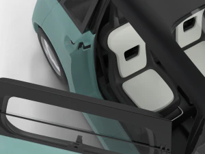 Fiat Topolino 2024 HQ interior 3D Model