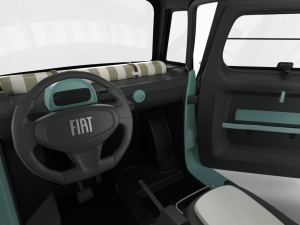 Fiat Topolino 2024 HQ interior Modello 3D