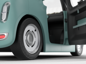 Fiat Topolino 2024 HQ interior Modello 3D