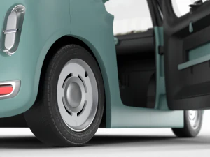 Fiat Topolino 2024 HQ interior 3D Model