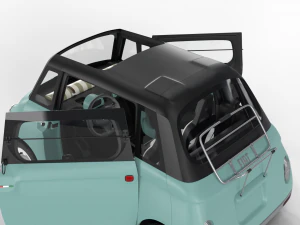 Fiat Topolino 2024 HQ interior 3D Model