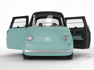 Fiat Topolino 2024 HQ interior 3D Model