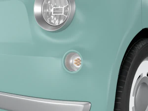 Fiat Topolino 2024 HQ interior 3D Model