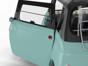 Fiat Topolino 2024 HQ interior 3D Model