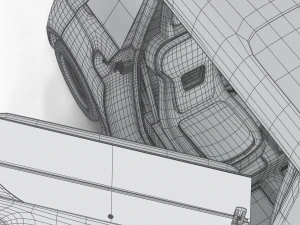 Fiat Topolino 2024 HQ interior 3D Model