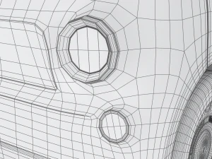 Fiat Topolino 2024 HQ interior 3D Model