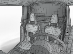Fiat Topolino 2024 HQ interior Modello 3D