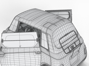 Fiat Topolino 2024 HQ interior Modello 3D