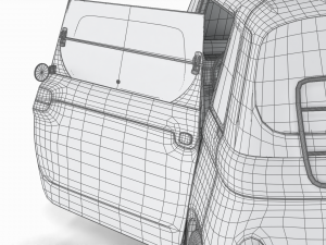 Fiat Topolino 2024 HQ interior Modello 3D