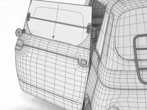 Fiat Topolino 2024 HQ interior 3D Model