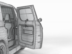 Fiat Topolino 2024 HQ interior Modello 3D