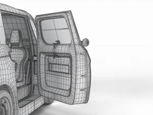 Fiat Topolino 2024 HQ interior 3D Model
