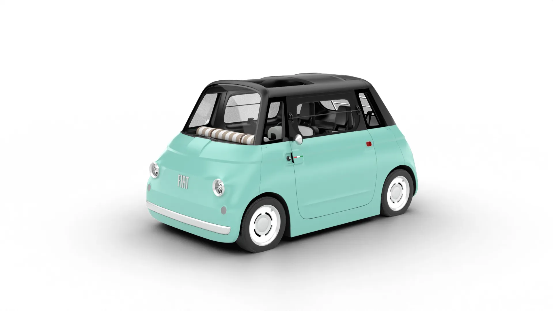 Fiat Topolino 2025 HQ 3D Model .c4d .max .obj .3ds .fbx .stl .blend 