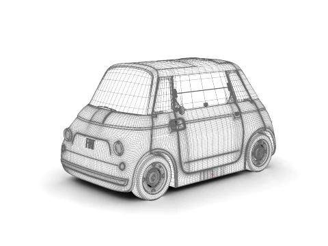 Fiat Topolino 2025 HQ 3D Model